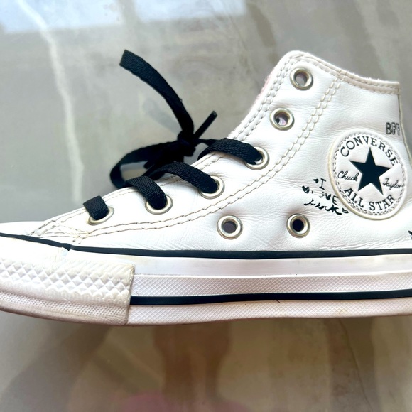 Converse Other - CONVERSE Chuck Taylor All Star High GS “ NotesFrom BFF” Panda Girls Sneaker